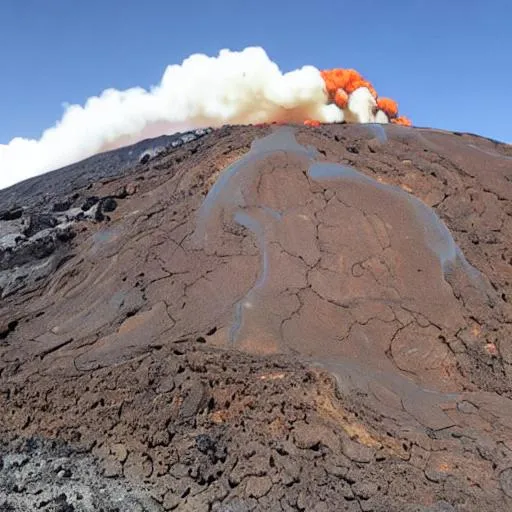 Prompt: Lava plume Volcano, Omega Starting Fr4cti0na1 F34r, Peril Heat Stroke, Igneous Cache 