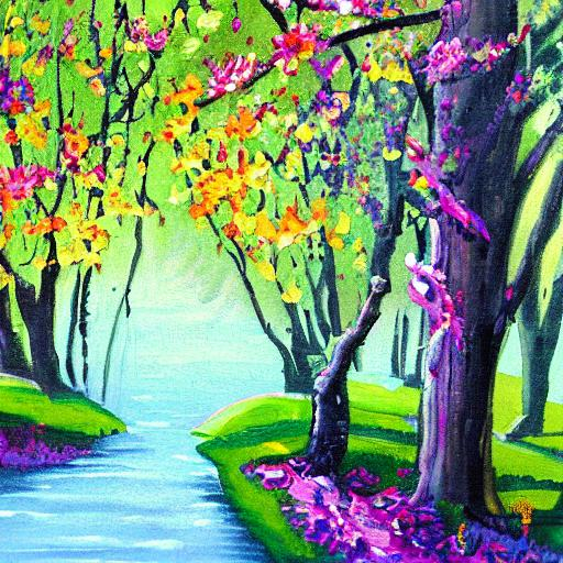 spring medow painting | OpenArt