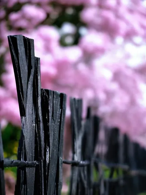 Prompt: black fence