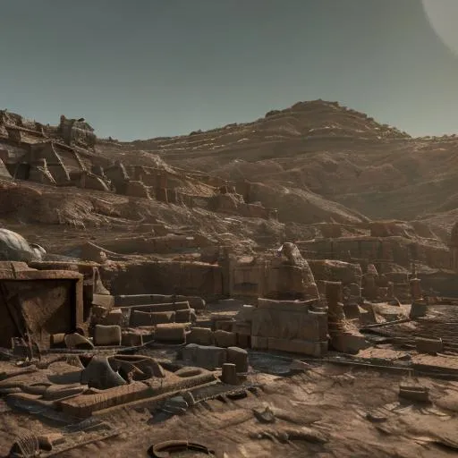 An archaeological dig site on an alien planet | OpenArt