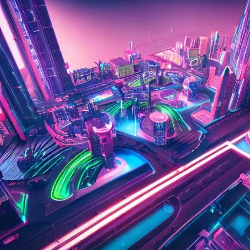 A city in the future where everybody is happy and th... | OpenArt