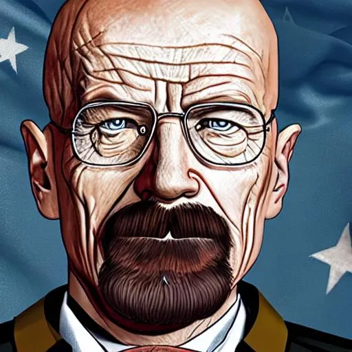 Detailed Realistic Portrait Walter White as a Fascis... | OpenArt