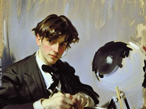 Prompt: oil portrait by john singer sargent, painterly, oil on canvas