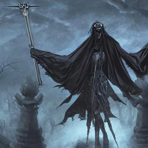 Faceless featureless god of darkness openart