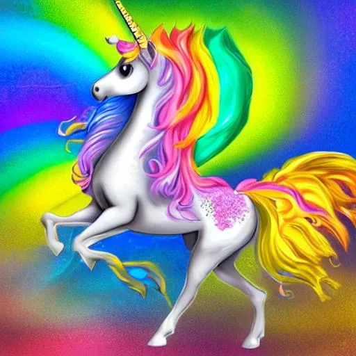 Unicorn With Rainbow Mane – Honest Fabric-saigonsouth.com.vn
