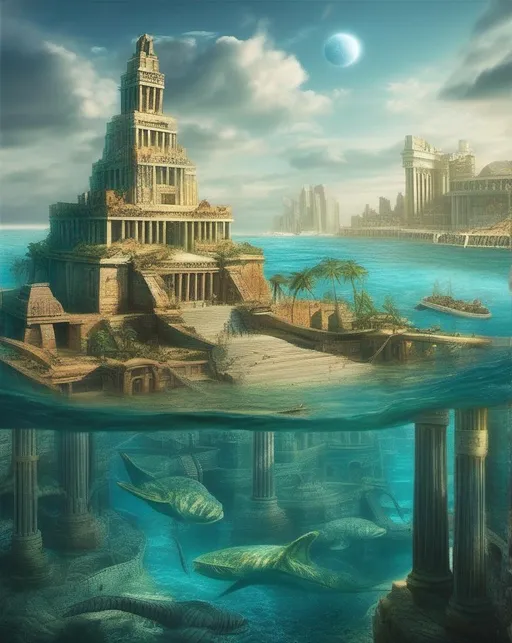 Prompt: The lost city of Atlantis 