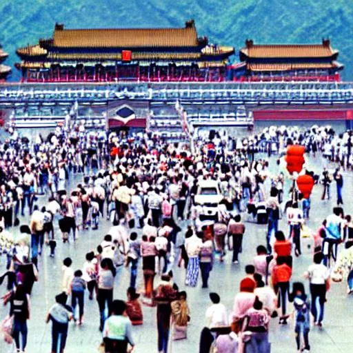 Prompt: June 4 1989. Beijing china hyper realism 