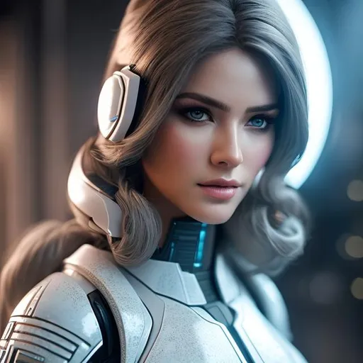 create beautiful fictional female elite space soldie... | OpenArt