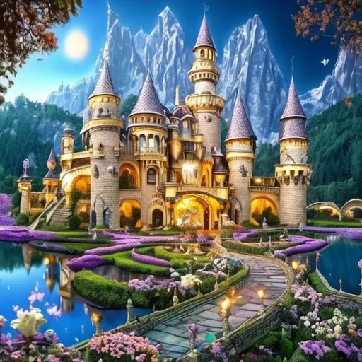 Prompt: Fairy Tale Beautiful Palace