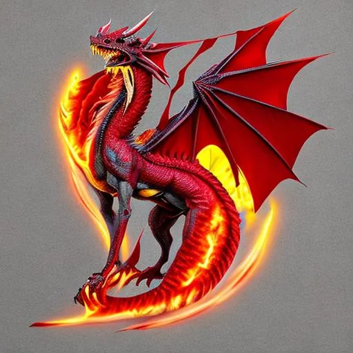 Dracofire is a majestic dragon-like Pokemon with fie