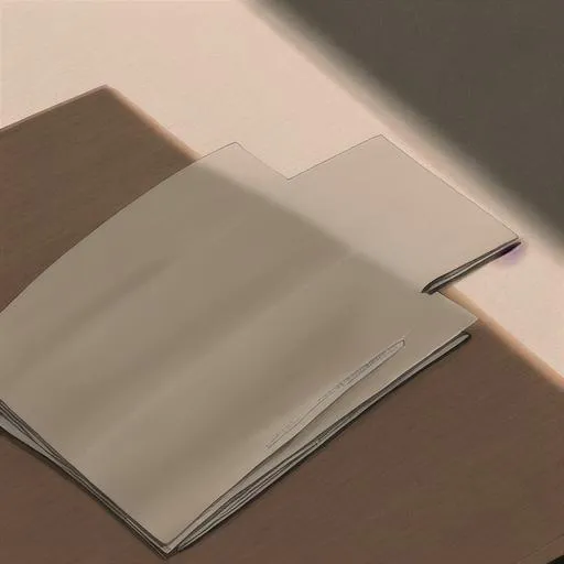 Prompt: folder on a table