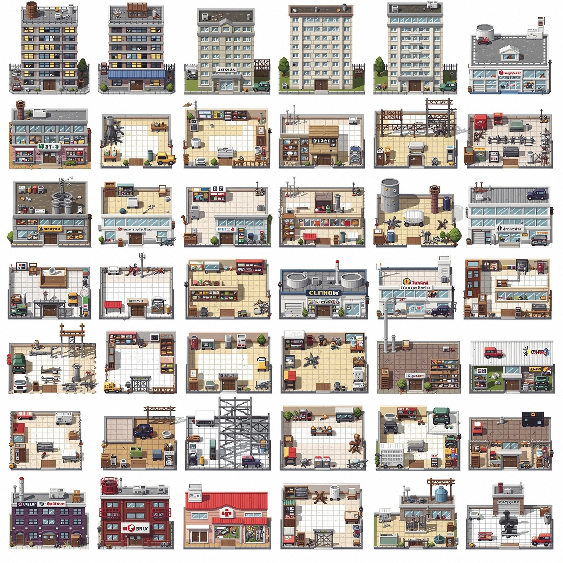 Mail Building Sprite Give Me a Sprite Sheet for the INSIDE of each build...