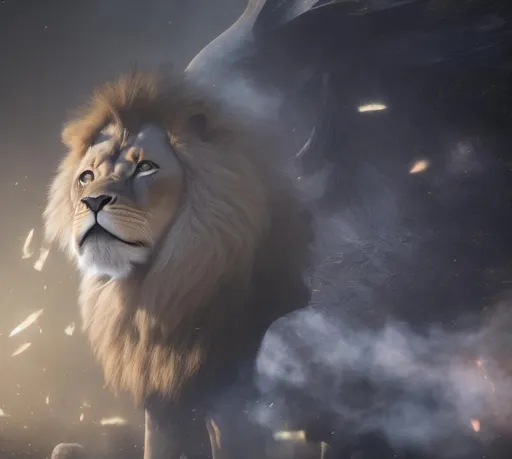 Prompt: Lion Wings concepts - 3D Game Cinematic Feel, Epic 3D Videogame Graphics, Intricately Detailed, 8K Resolution, Dynamic Lighting, Unreal Engine 5, CryEngine, Trending on ArtStation, HDR, 3D Masterpiece, Unity Render, Perfect Composition
