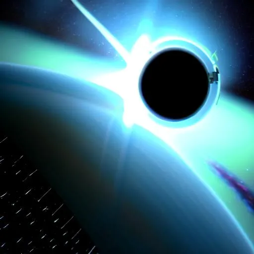 O'Neill Space Station orbiting a black hole, photore... | OpenArt
