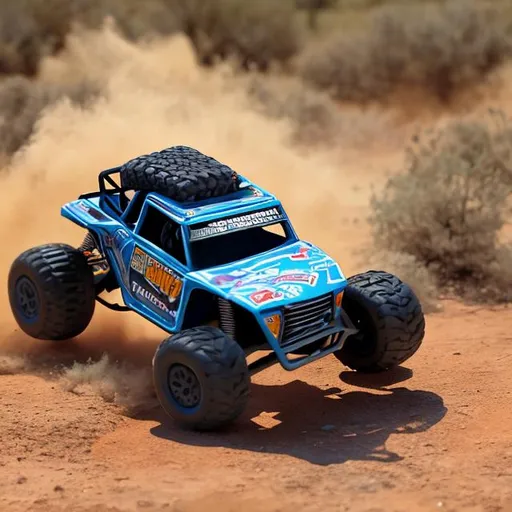 Prompt: Remote control trophy truck