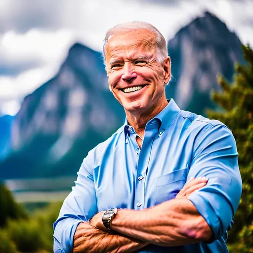 Photo Realistic Full Body Portrait Of Joe Biden, Buf