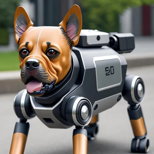 Prompt: DOG ROBOT, 4K, UHD, REALISTIC, AMAZING, REAL