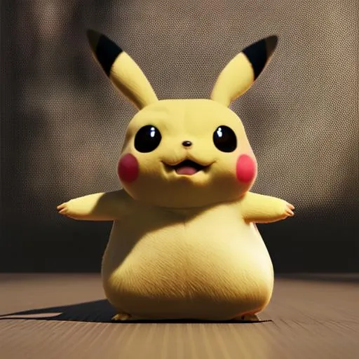 Prompt: fat pikachu