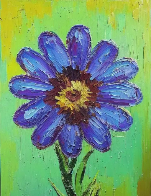 Prompt: Oil painting flower in the style of Van Gogh 