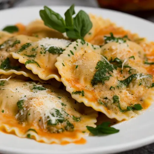 Prompt: Ravioli close up 