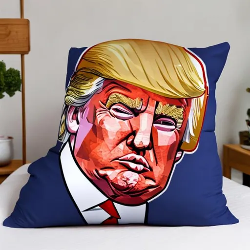 Prompt: donald trump body pillow