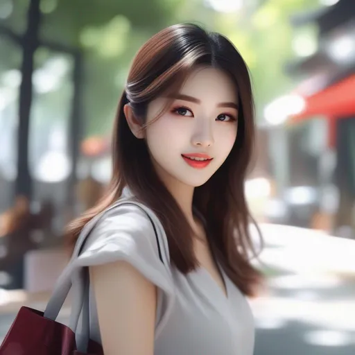 Prompt: Realistic Asian girl full HD 4k