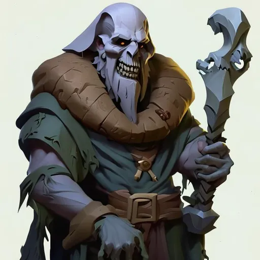 Prompt: Yorick but  maked by ghibili studios