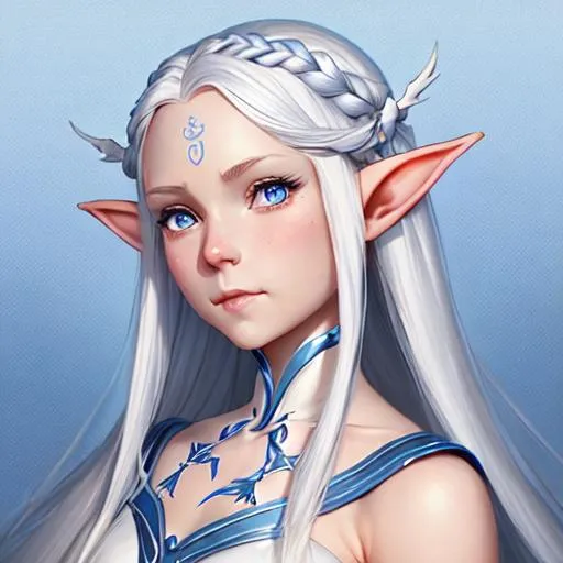 portrait of a beautiful princess elf girl, one singl... | OpenArt
