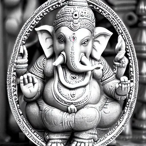 Prompt: Lord Ganesh as baby