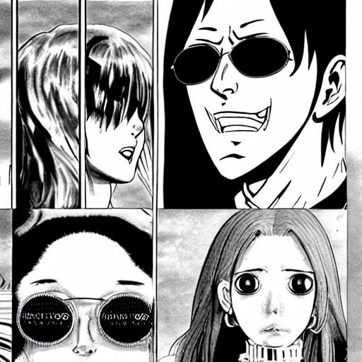 Gucci MF Shades. Anime. Manga. Violence. Junji Ito.