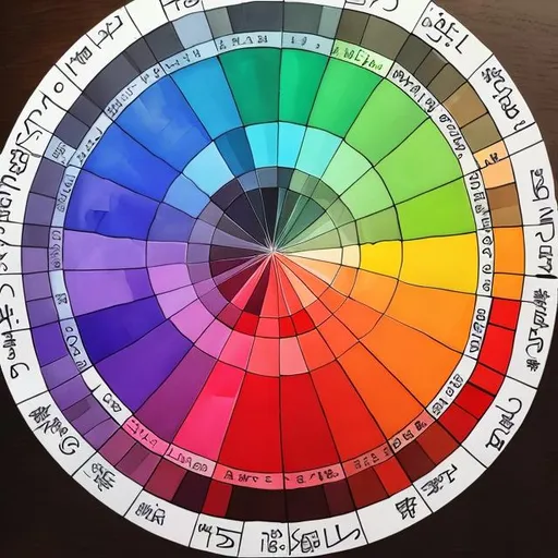 Prompt: color wheel anime
