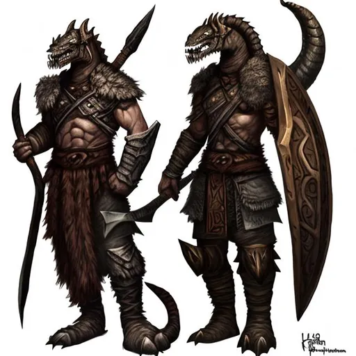 dragonborn barbarian male | OpenArt