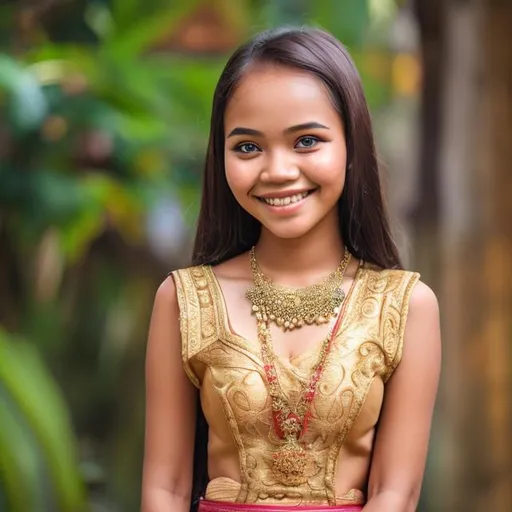 Prompt: Javanese girl with a sweet smile with 4k picture quality