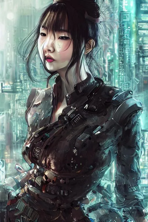 Prompt: Lofi biopunk, Photo realistic portrait of Chinese women secret agents, beautiful, Dangerous, weapon, sweating, hyper detailed, smooth, details, 8K, dramtic, focus, full shot, fantasy, realistic, hyper realistic,