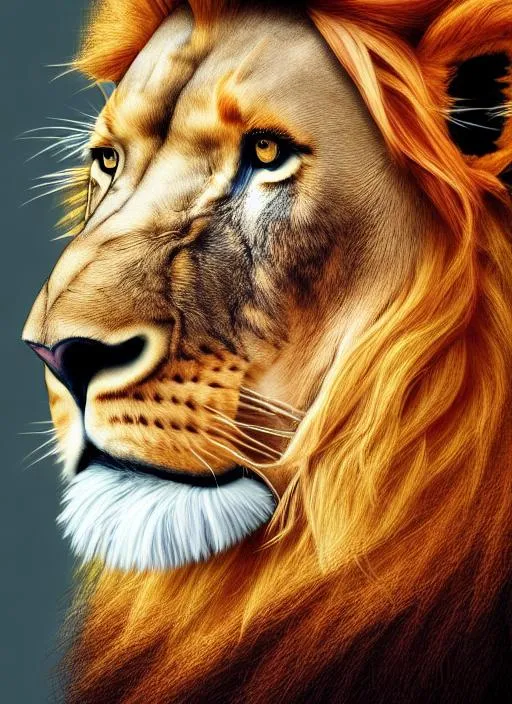 Prompt: Portrait of {lion} with {color} hair and with cute face, {background}, perfect composition, hyperrealistic, super detailed, 8k, high quality, trending art, trending on artstation, sharp focus, studio photo, intricate details, highly detailed, by juhain Shabo 