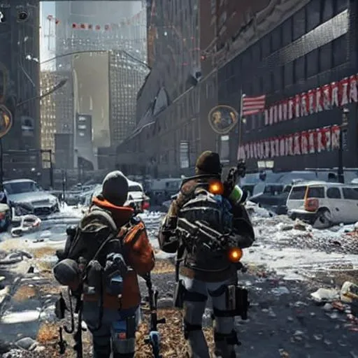 Prompt: Tom Clancy the division heartland