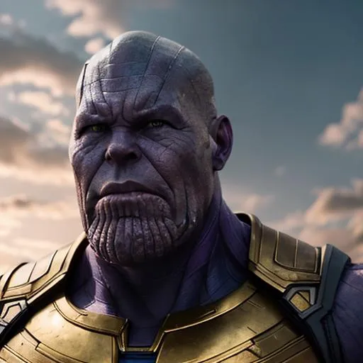 Prompt: Realistic photo of Thanos, RAW photo, (high detailed), 8k uhd, dslr, soft lighting, high quality, film grain, Fujifilm XT3