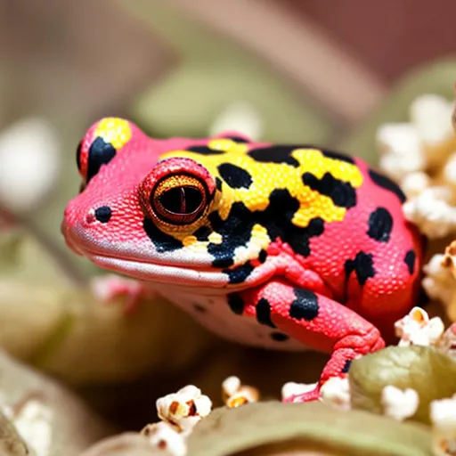 Prompt: realistic popcorn frog
