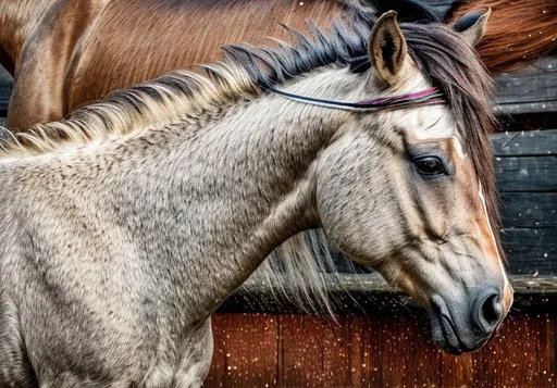 Prompt: Ultra realistic, beautiful horse, perfect Symetric