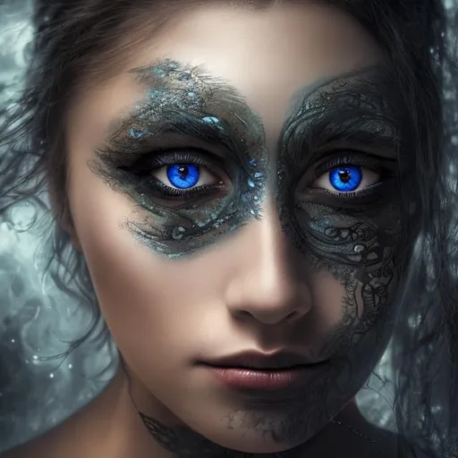 Prompt: woman with mystic eyes