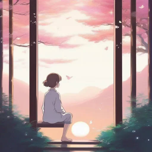 aesthetic profile picture anime ghibli simple calmin...