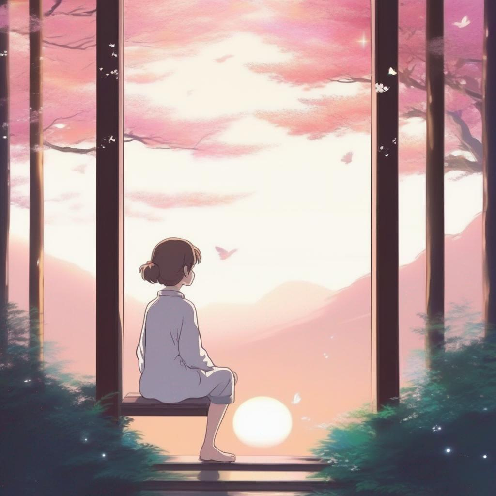 aesthetic profile picture anime ghibli simple calmin
