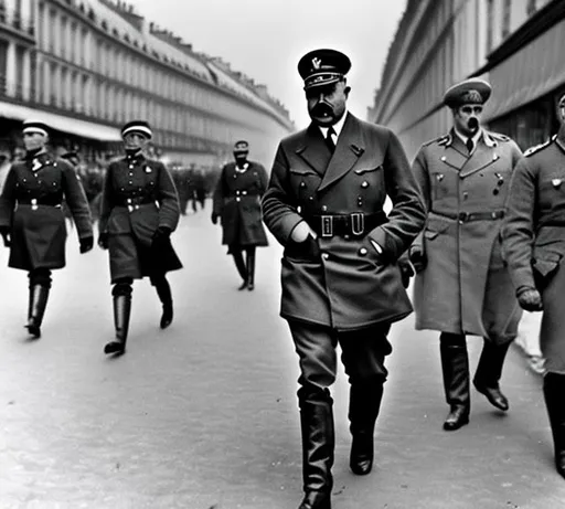 Prompt: Adolf Hitler in Paris