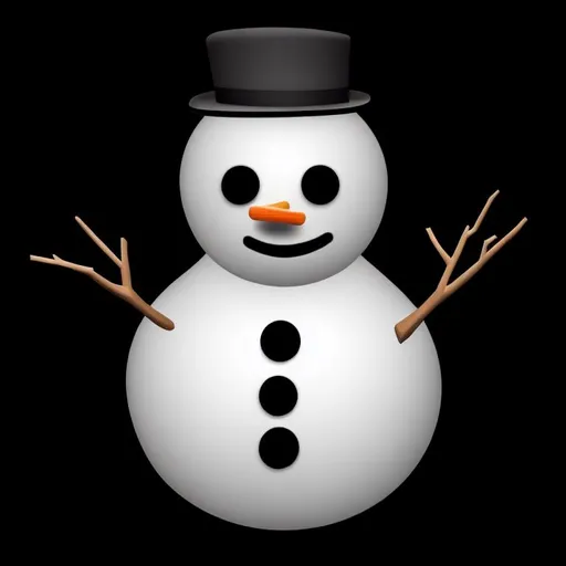 Prompt: Snowman emoji