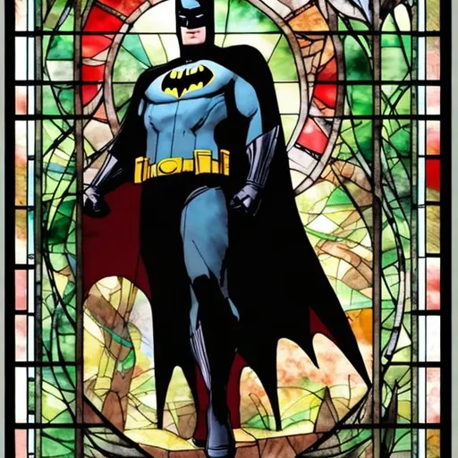 colorful imagery in a stylized metal frame, DC Comic...