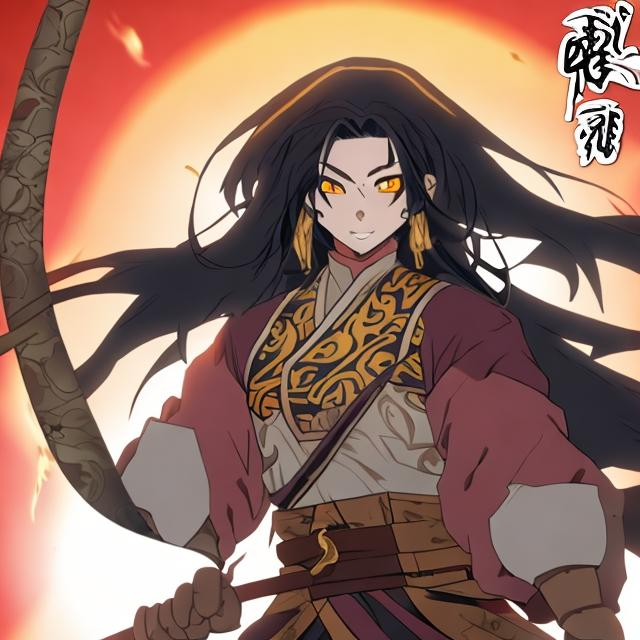 Mongolian anime character in demon slayer