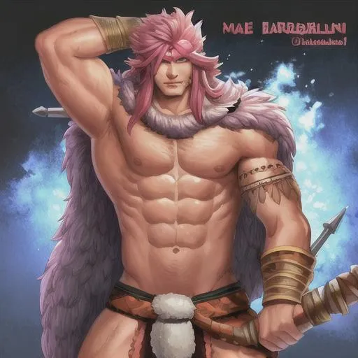 Prompt: Male barbarian