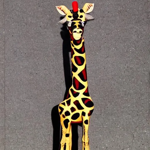 Prompt: Satanic giraffe