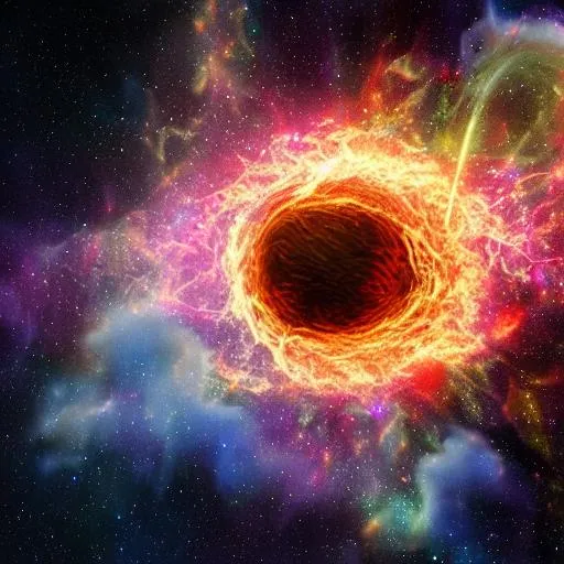 real supernova in space