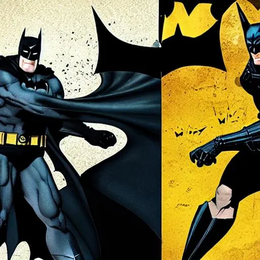 Prompt: Batman vs batman